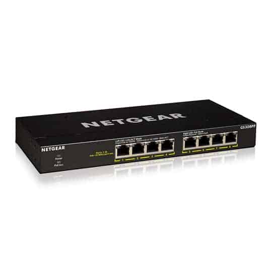 (image for) NETGEAR GS308PP 8-Port Gigabit PoE+ Network Switch
